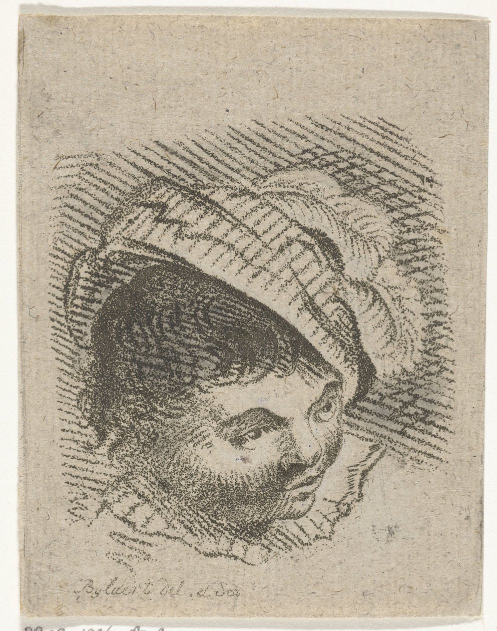 Cabeça de rapaz com chapéu de Joannis Jacobus Bijlaert