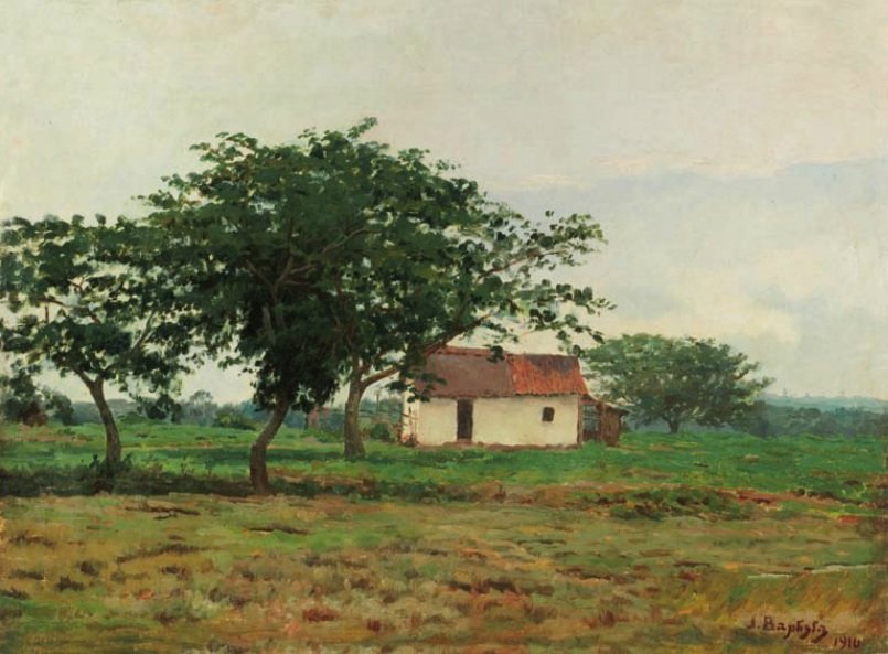  Paisagem com casan de Joao Batista da Costa