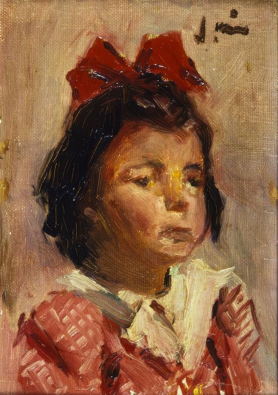 Retrato de uma menina de Joaquim Mir i Trinxet