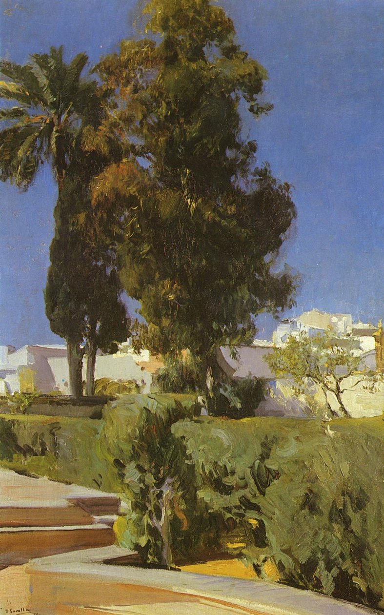 Jardins do Alcazar Sevillan de Joaquín Sorolla