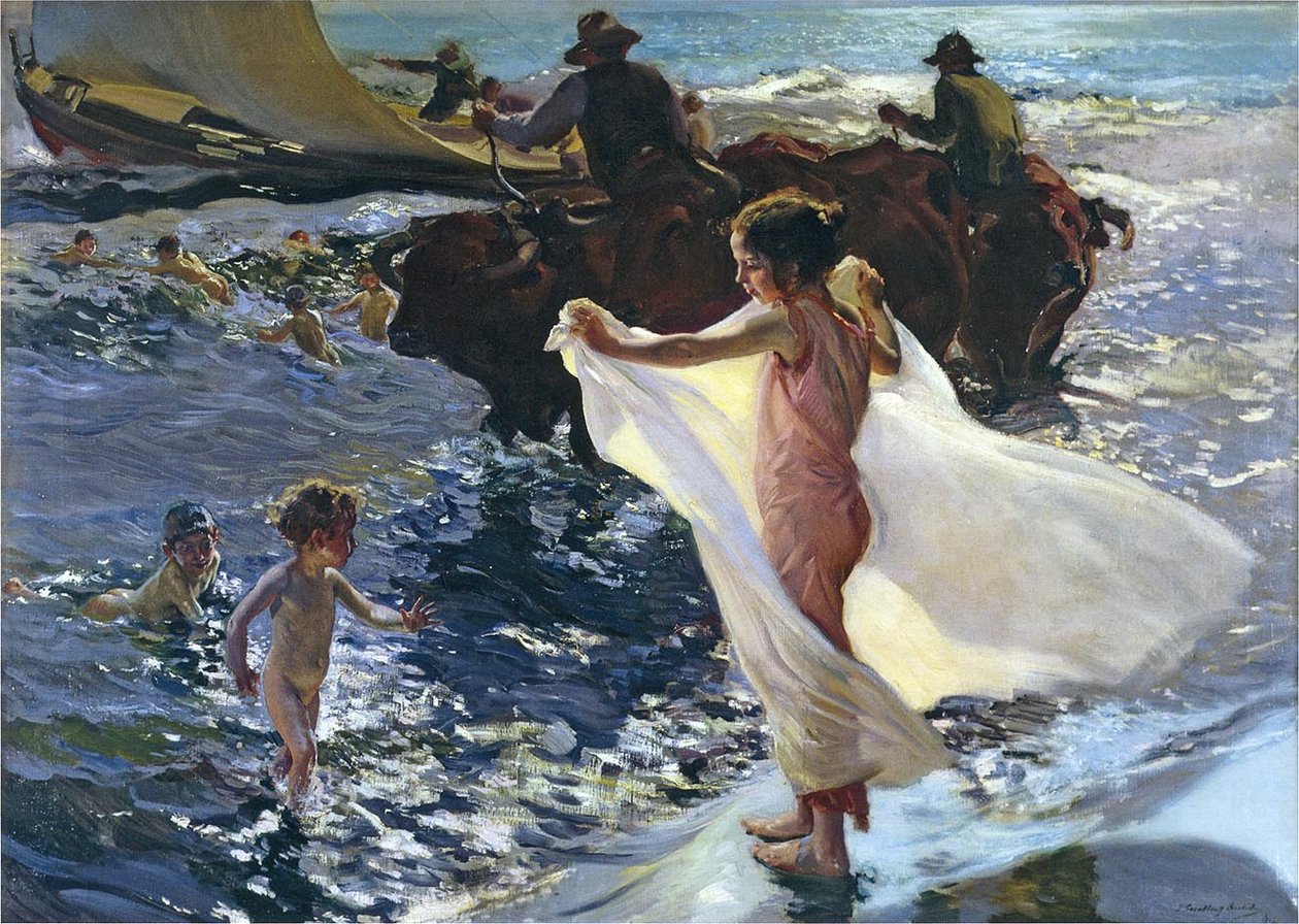 A hora do banho de Joaquín Sorolla