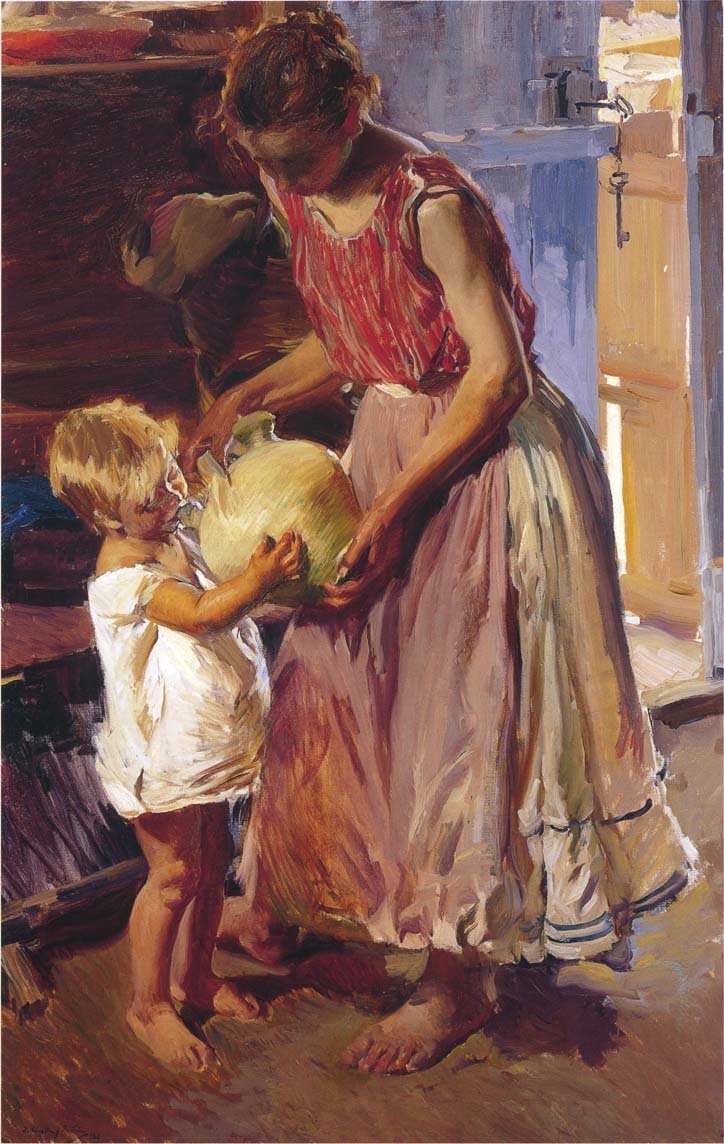 A bebida jugnEspanol: El botijon de Joaquín Sorolla