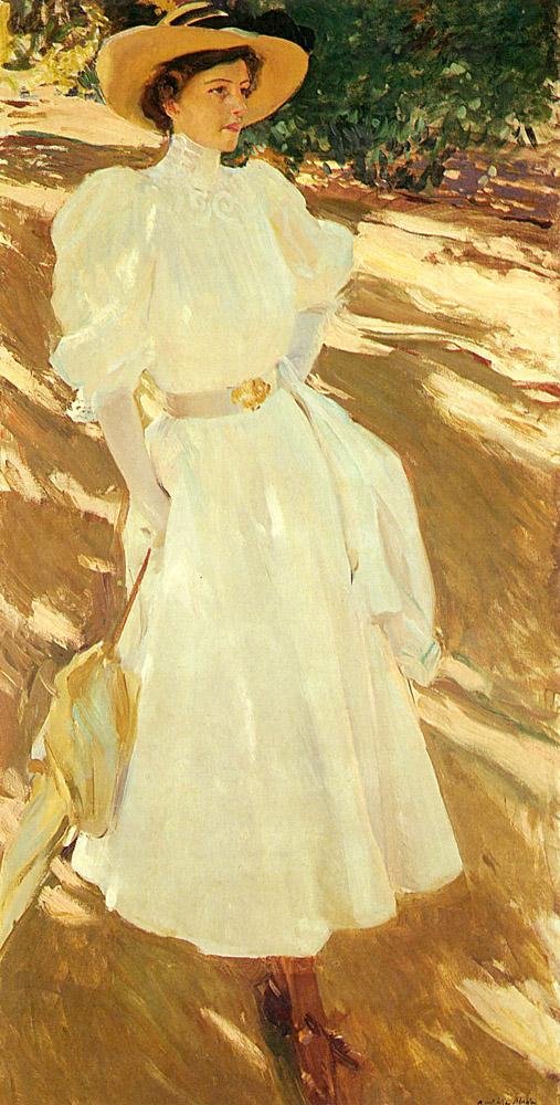 Maria em La Granja de Joaquín Sorolla