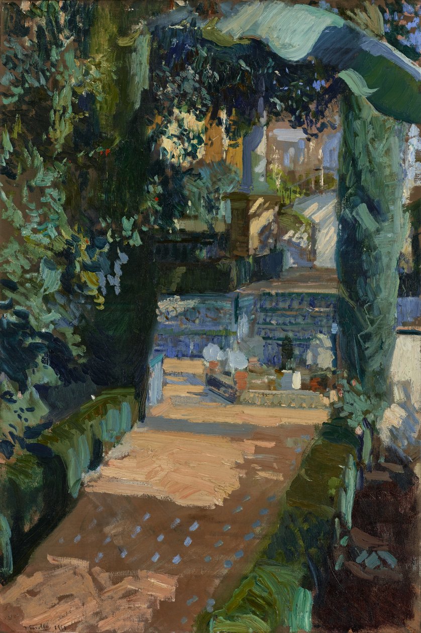 Corte das Danças, Alcázar, Sevilla, 1910 de Joaquín Sorolla