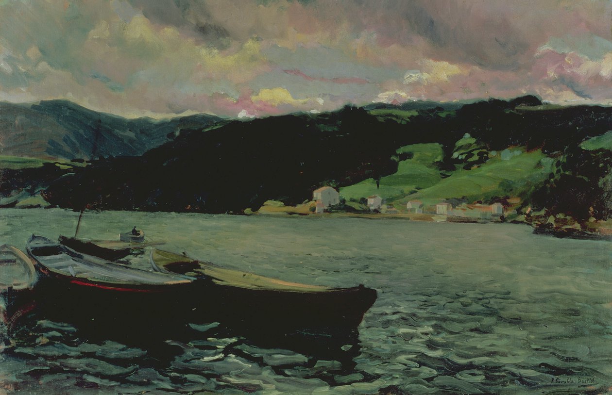 Estuário do Nalon, Astúrias de Joaquín Sorolla