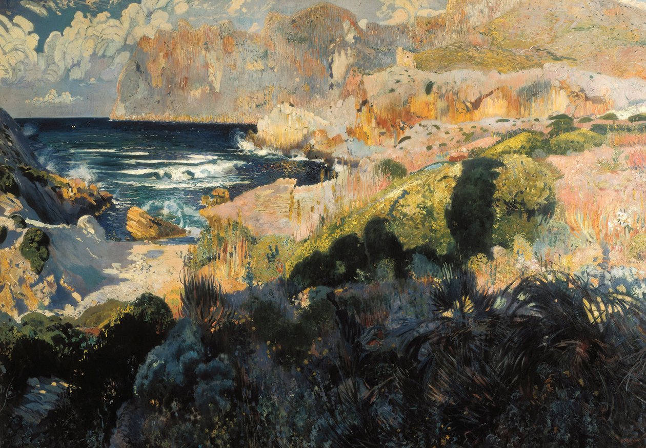 Enseada de Sant Vicenc. Pintura de Joaquim MIR I TRINXET de Joaquin Mir Trinxet