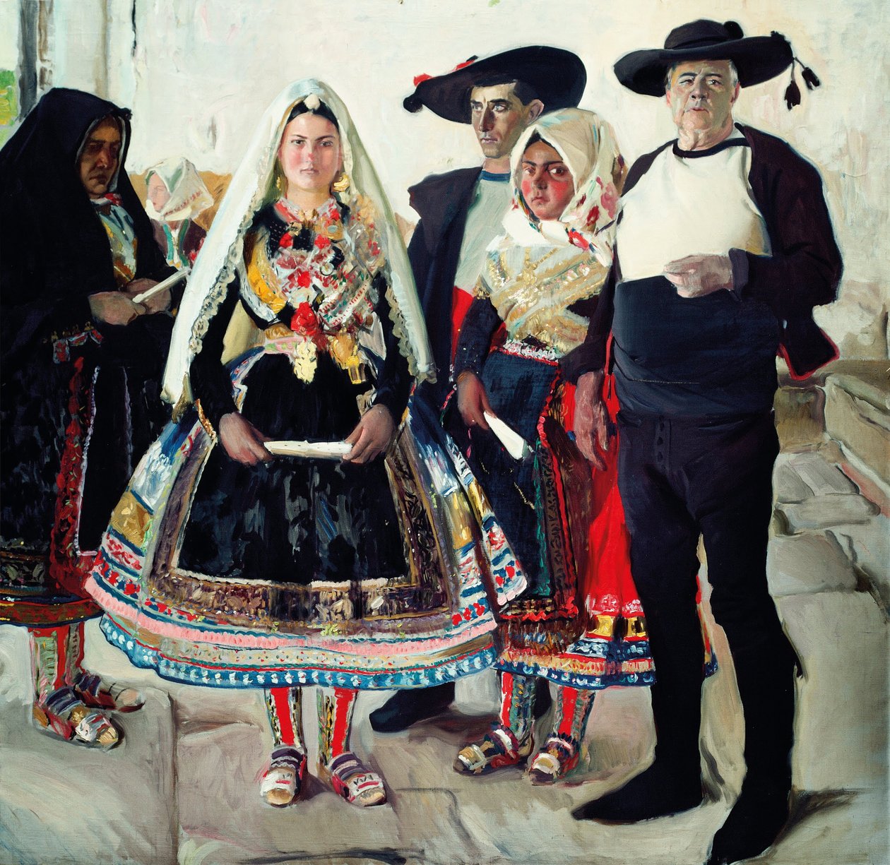 Habitantes típicos de Lagartera ou noiva de Lagartera de Joaquín Sorolla