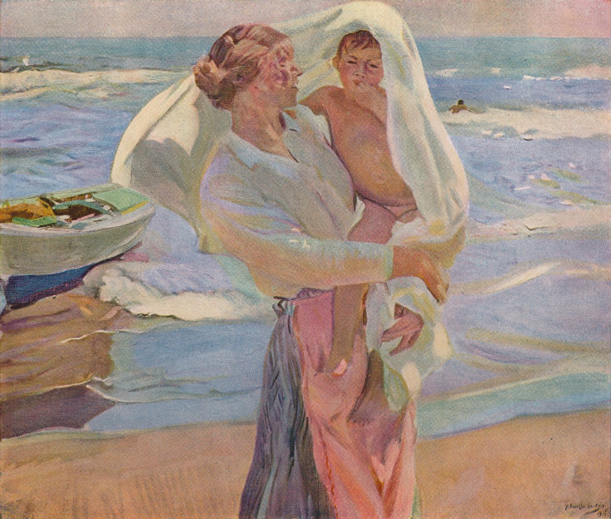 Depois do banho, 1915, 1932 de Joaquín Sorolla