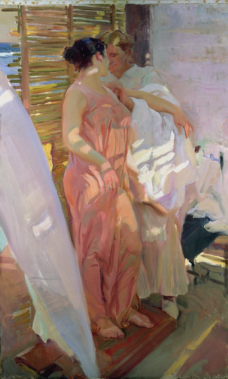 Depois do banho de Joaquin Sorolla y Bastida