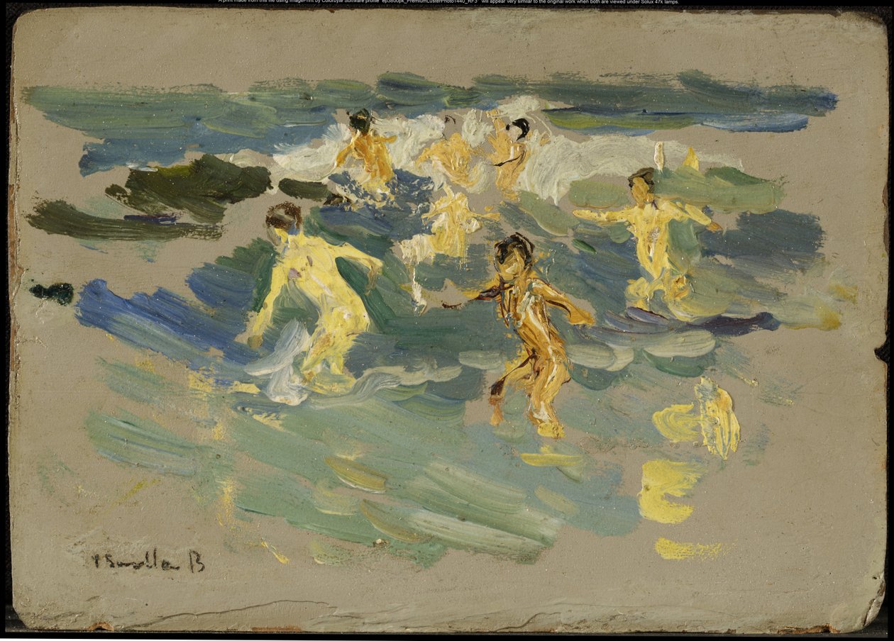 Praia em Valência, c.1904 de Joaquín Sorolla