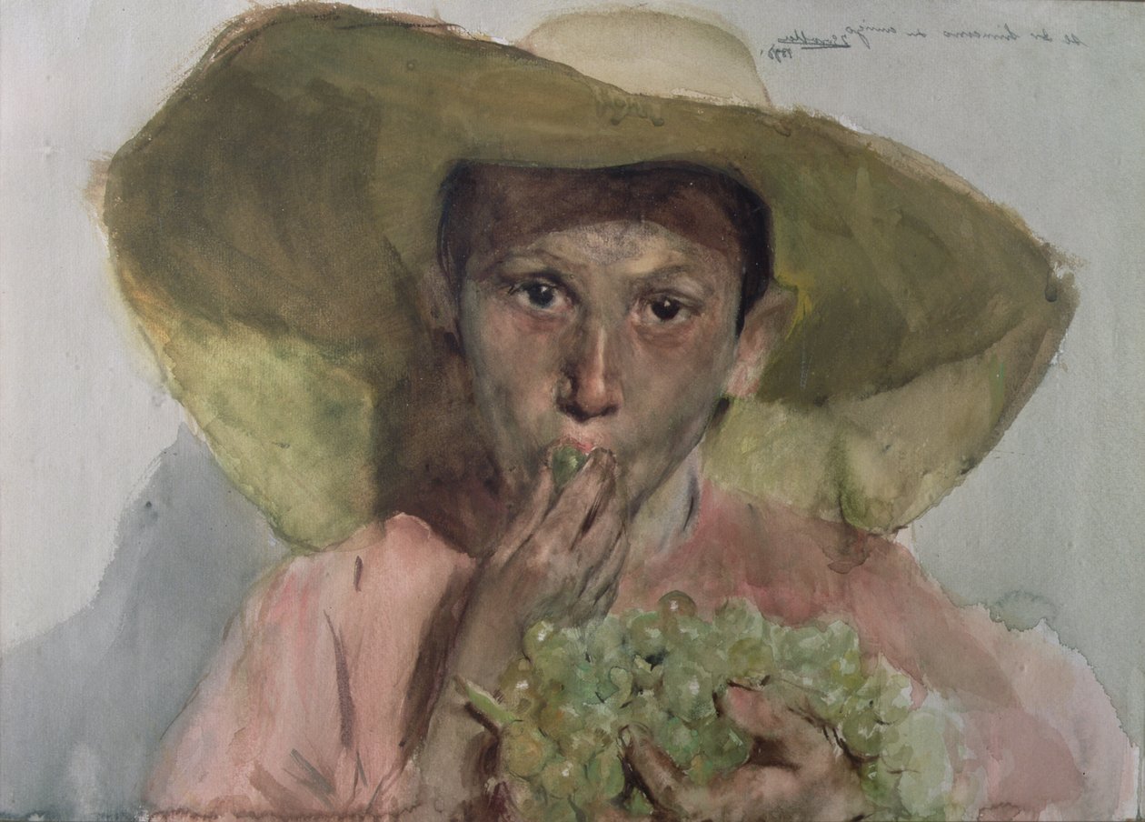 Uvas comedoras de rapaz de Joaquin Sorolla y Bastida