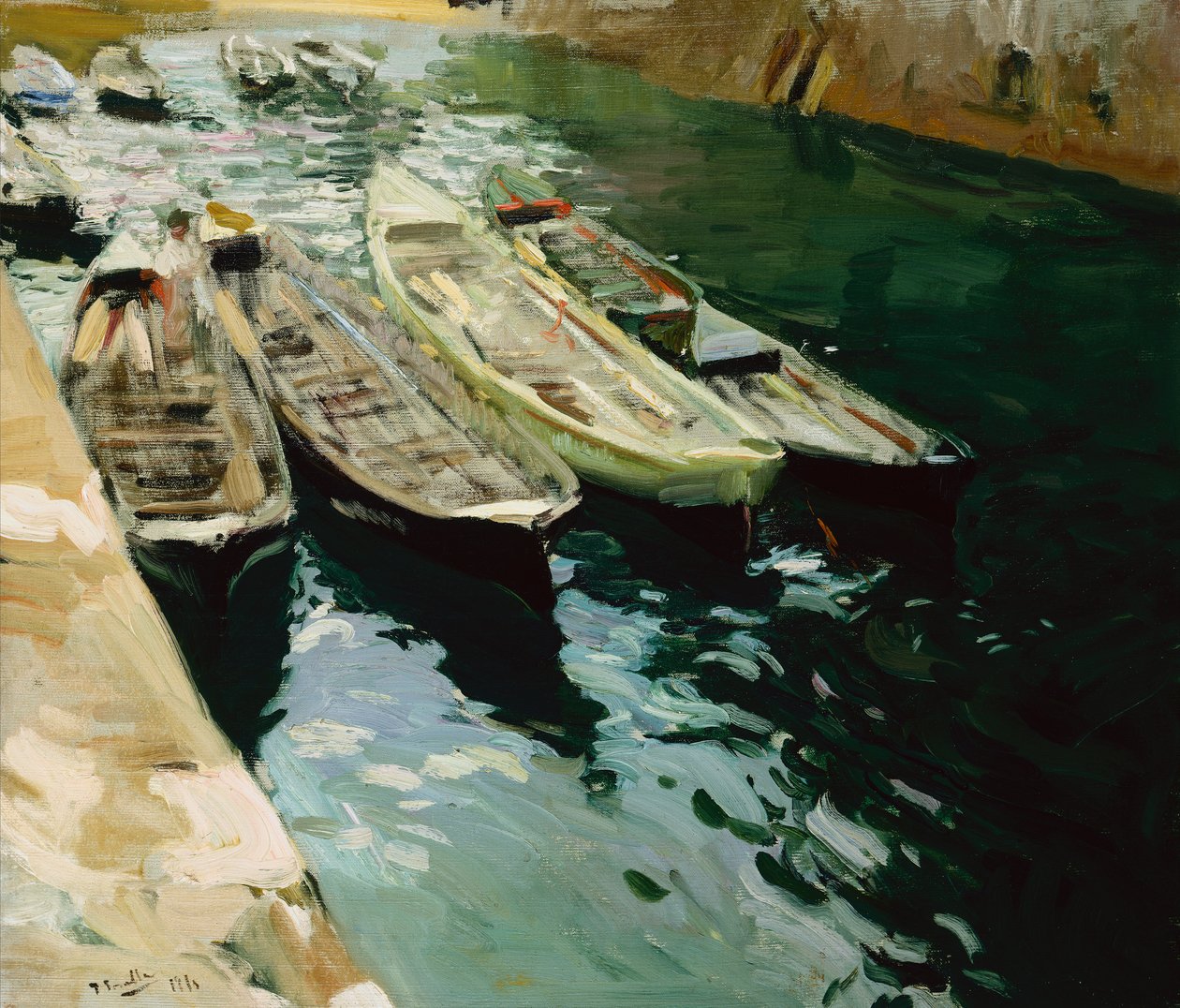 Drifters, Zarautz, perto de San Sebastian de Joaquin Sorolla y Bastida