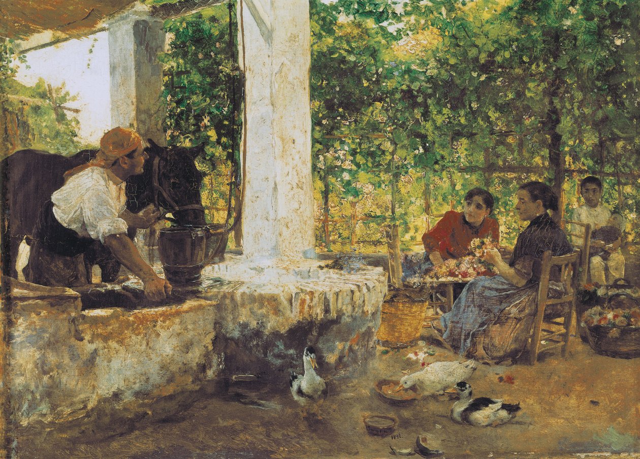Números sob uma grelha de Joaquin Sorolla y Bastida