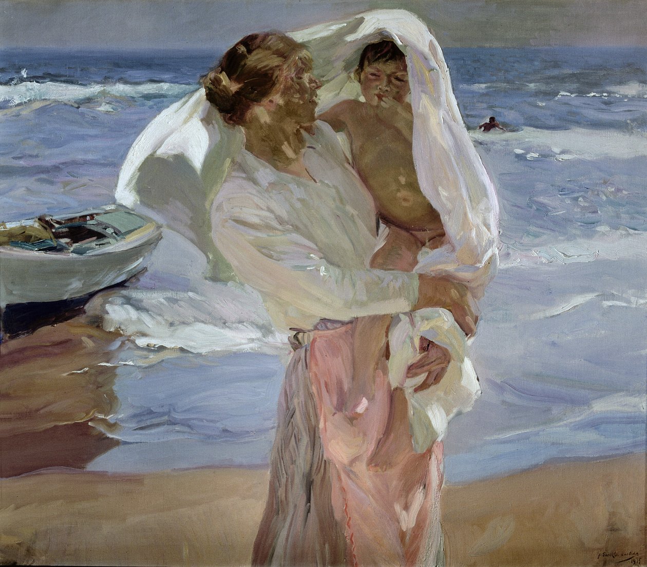 Apenas fora do mar de Joaquin Sorolla y Bastida