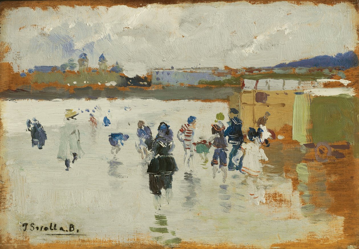 Praia de La Concha, San Sebastián, 1906 de Joaquín Sorolla