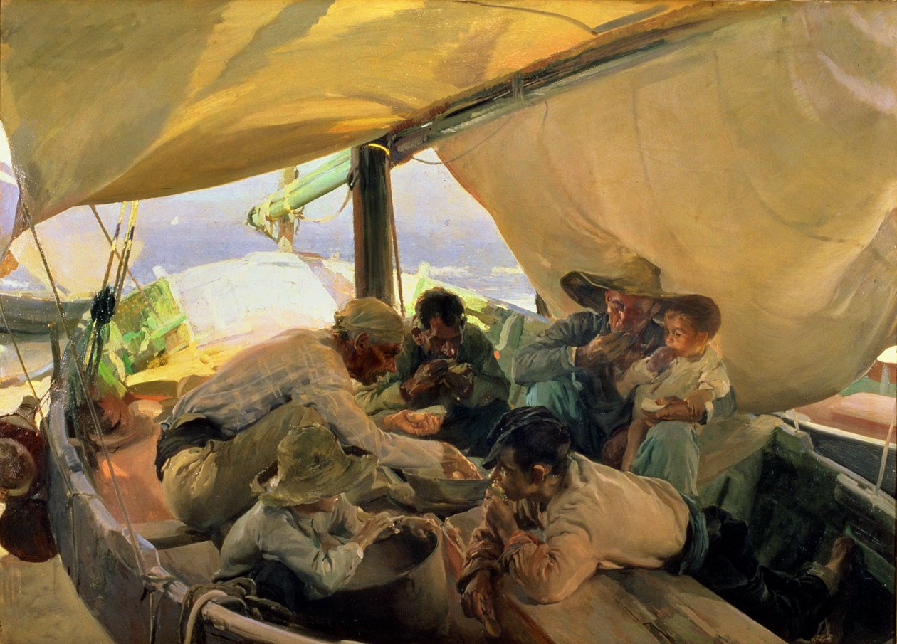 Almoço no Barco de Joaquin Sorolla y Bastida