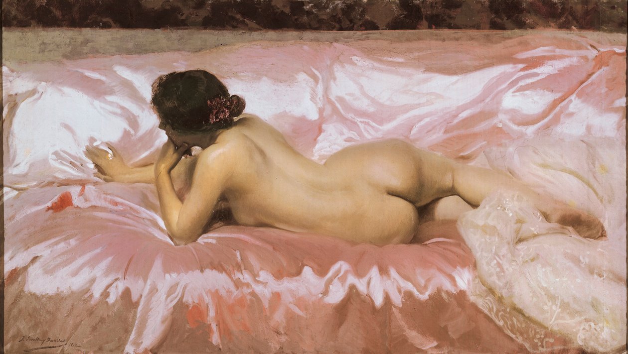 Mulher nua. Pintura de Joaquin SOROLLA (1863-1923) de Joaquín Sorolla