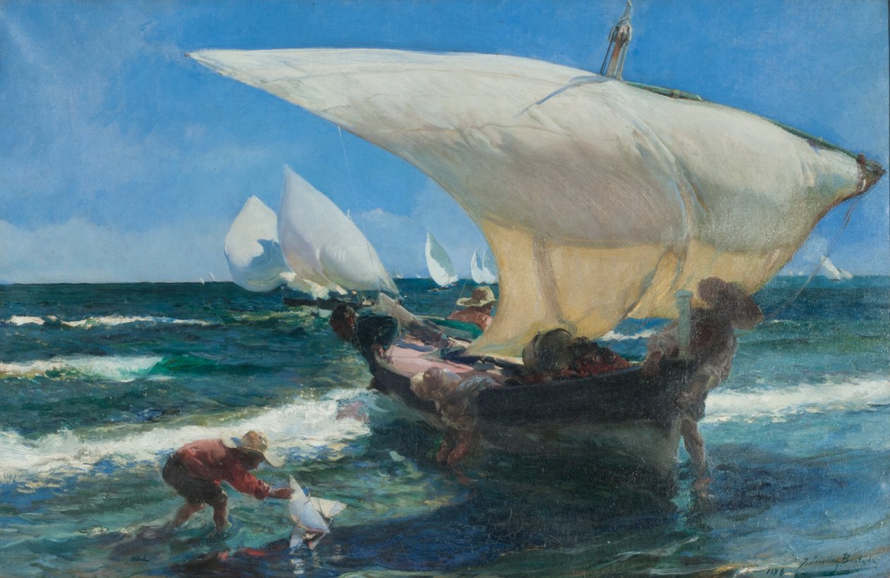 Na costa de Valência de Joaquin Sorolla y Bastida