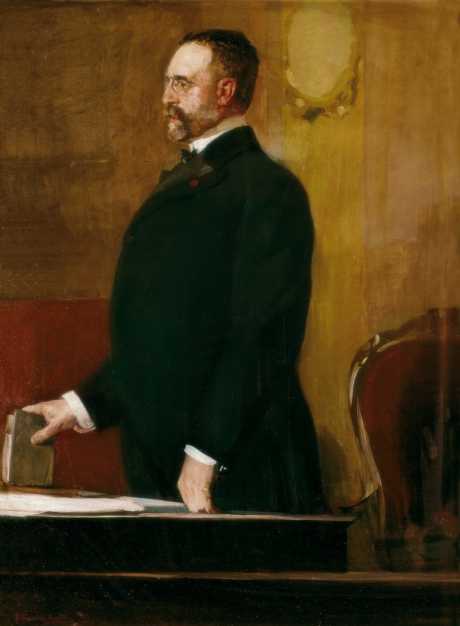 Retrato de Don Jose Canalejas Mendez (1854-1912) de Joaquín Sorolla