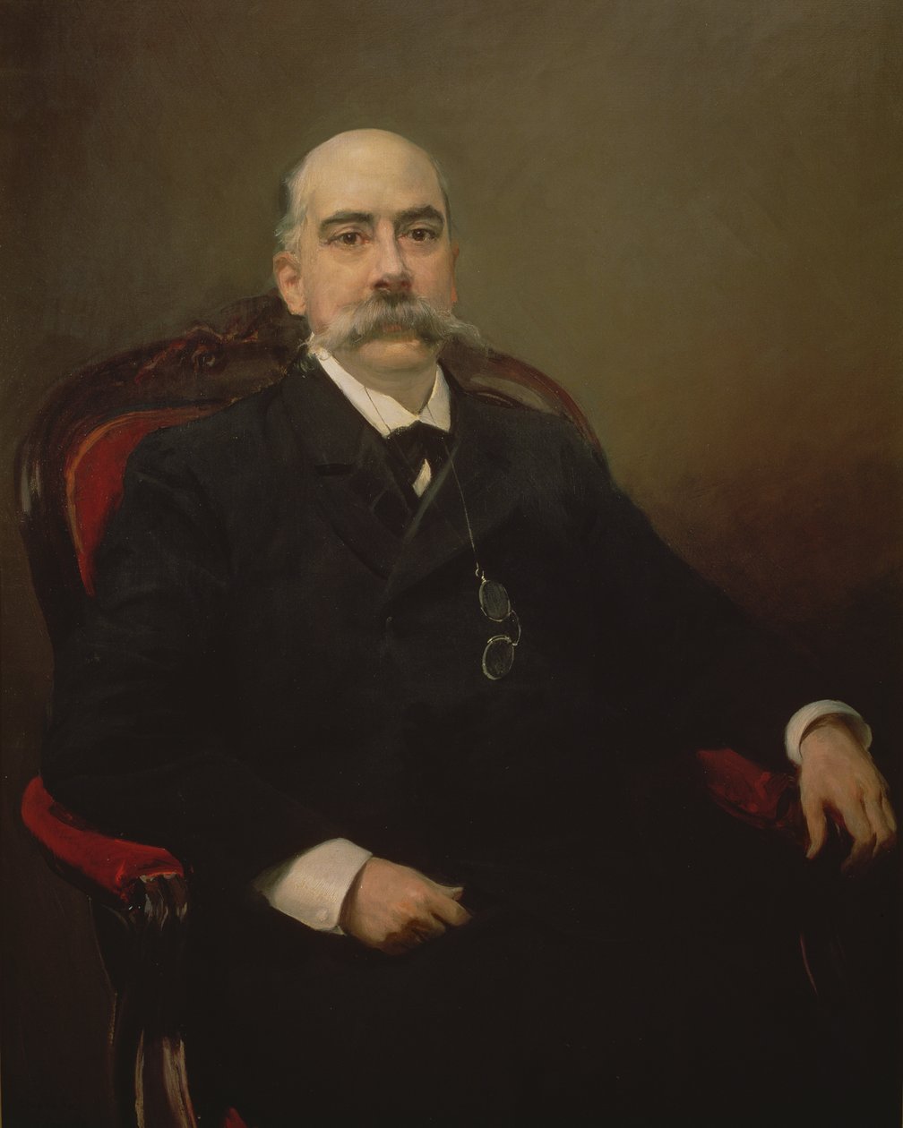 Retrato de Emilio Castelar y Ripoll, estadista espanhol, orador e escritor de Joaquin Sorolla y Bastida