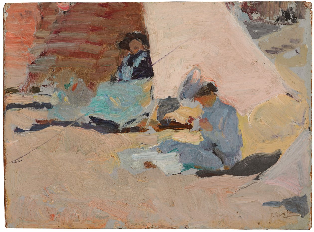 Praia, Biarritz de Joaquín Sorolla