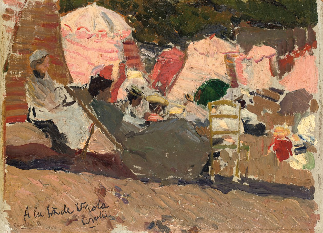 Praia, Biarritz, 1906 de Joaquín Sorolla