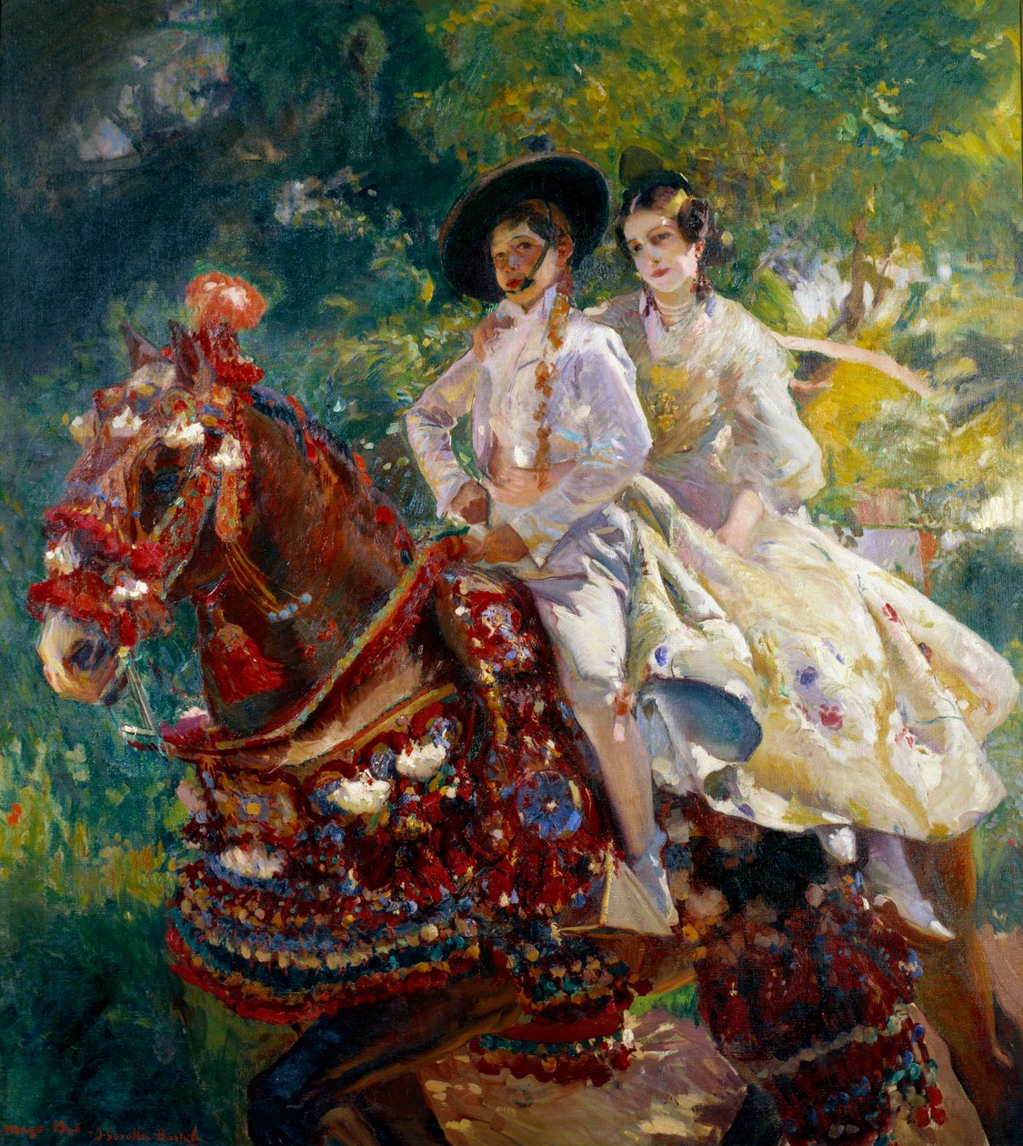 The Return of the Painting Feria de Joaquin Sorolla (1863-1923) (ec.esp.), século XX. Madrid, Museu Sorolla de Joaquín Sorolla