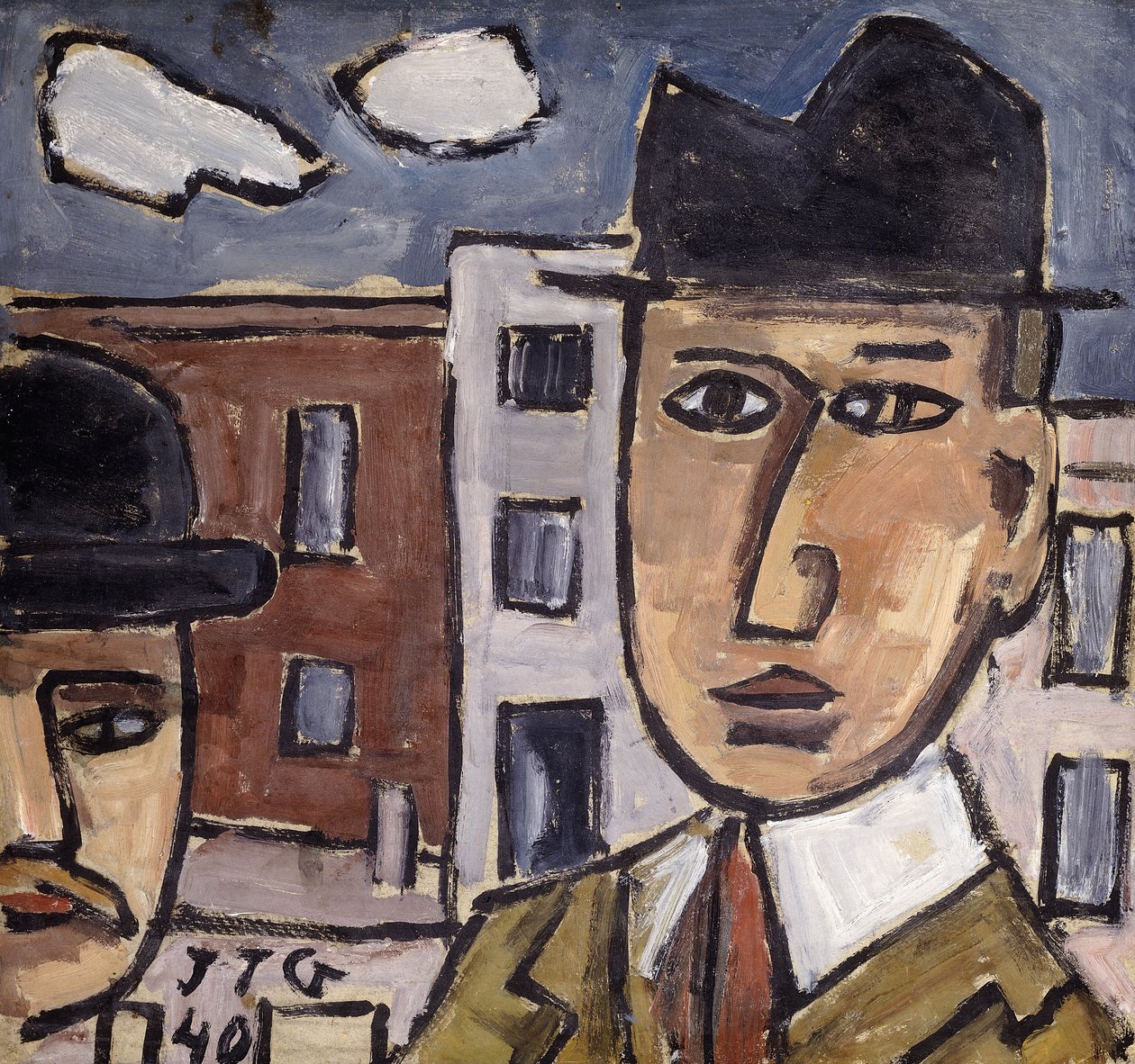 Homem com chapéu; Hombre con Sombrero de Joaquín Torres García