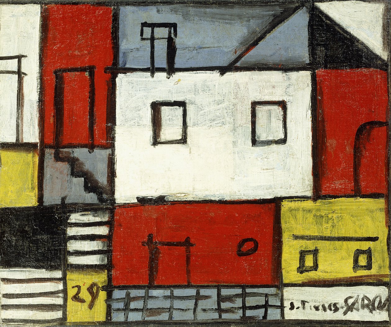 Composição a Cinco Cores; Composicion a Cinco Colores de Joaquin Torres Garcia