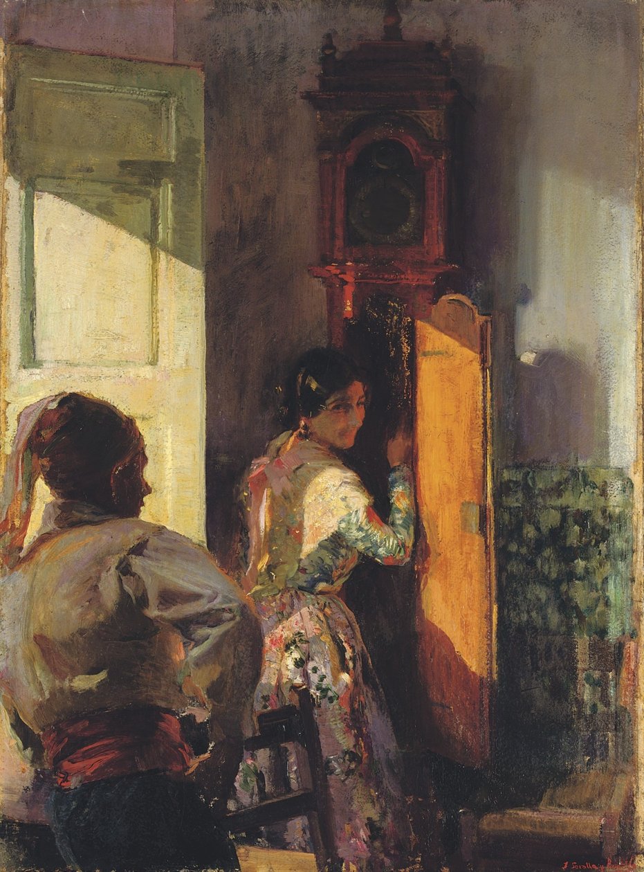Dando corda de Joaquín Sorolla
