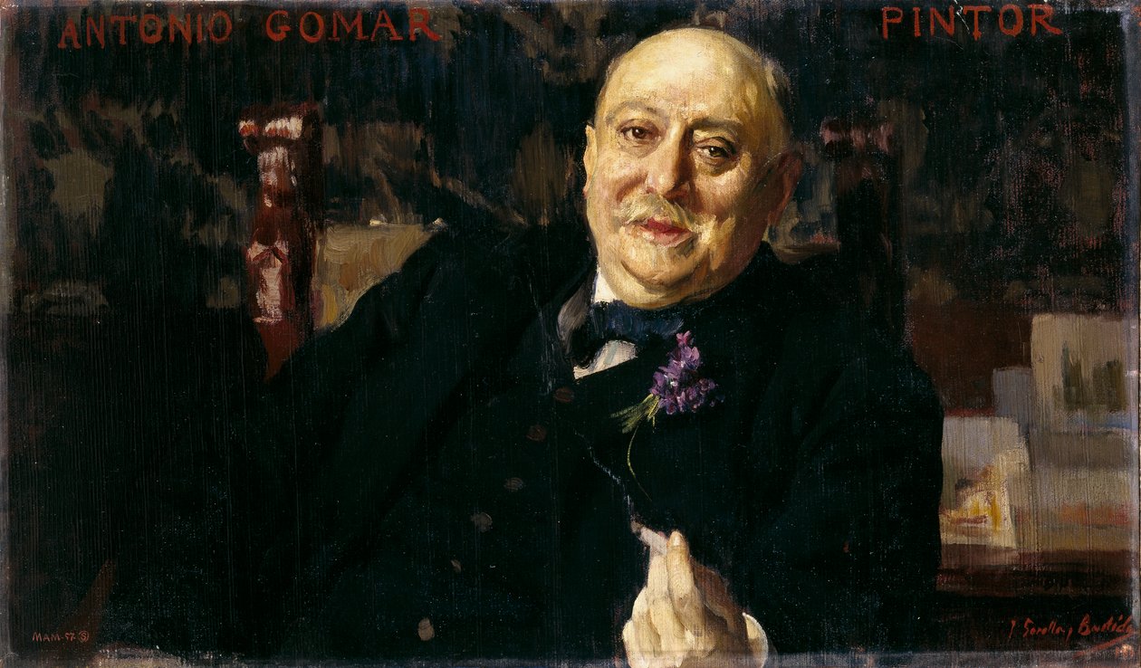 O pintor Antonio Gomar e Gomar de Joaquín Sorolla