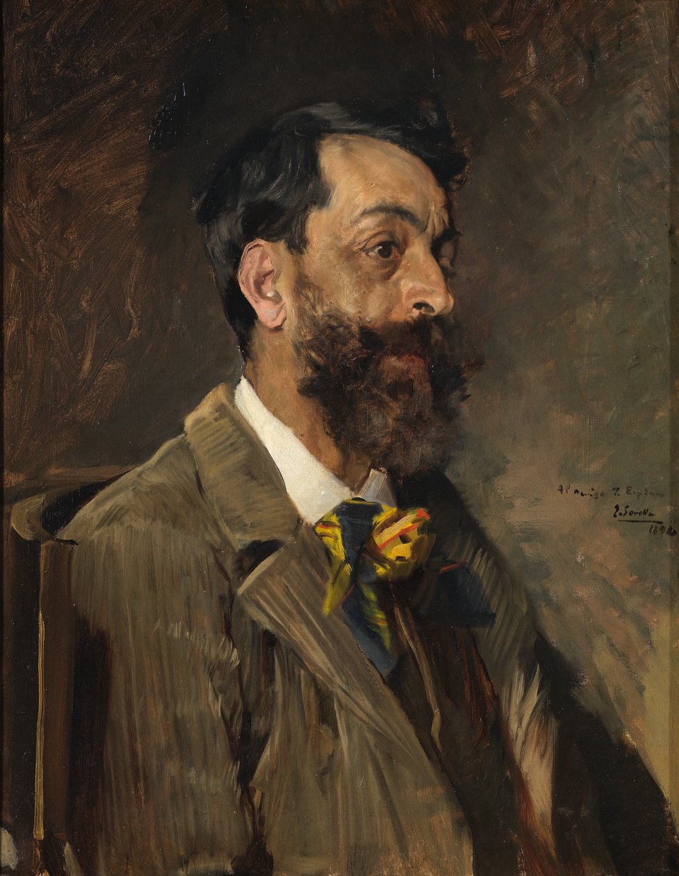 O pintor Juan Espina y Capo de Joaquín Sorolla
