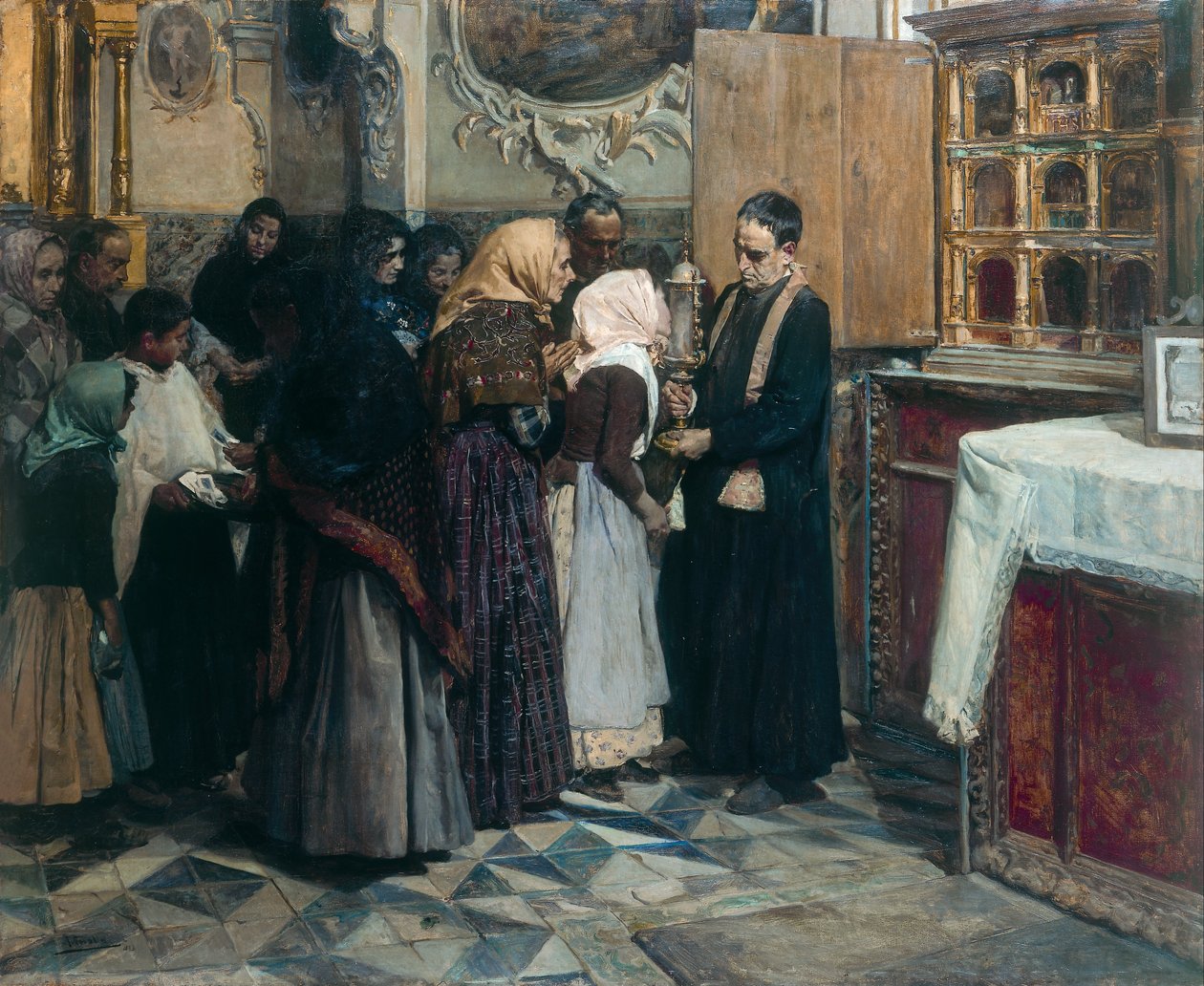 Beijando a relíquia de Joaquín Sorolla