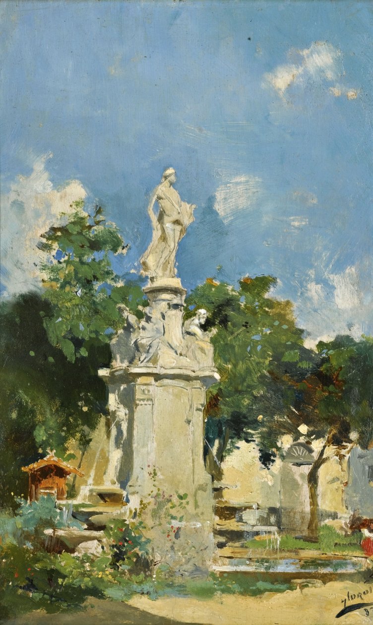 A, fonte, de, apollo, madrid de Joaquín Sorolla
