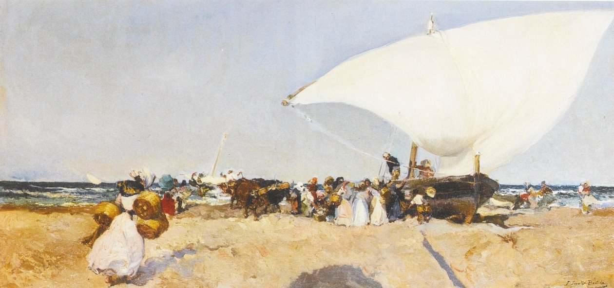 A chegada da pesca de Joaquín Sorolla