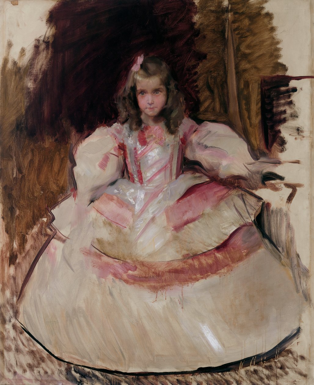 A menina María Figueroa vestida de menina de Joaquín Sorolla