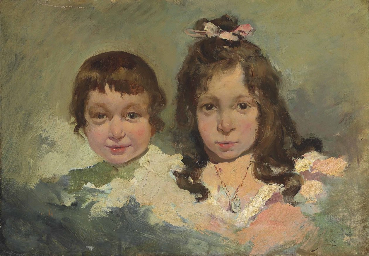 María e Joaquín de Joaquín Sorolla