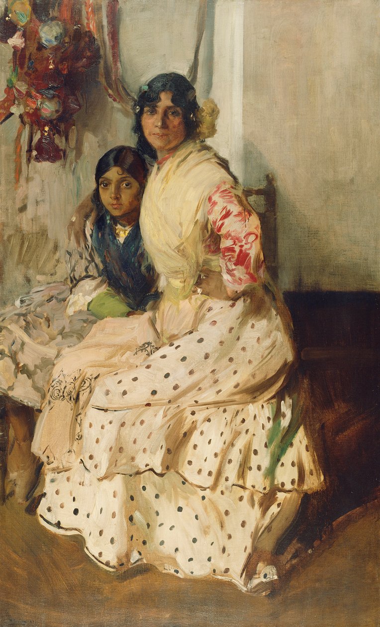 Pepilla o cigano e sua filha de Joaquín Sorolla