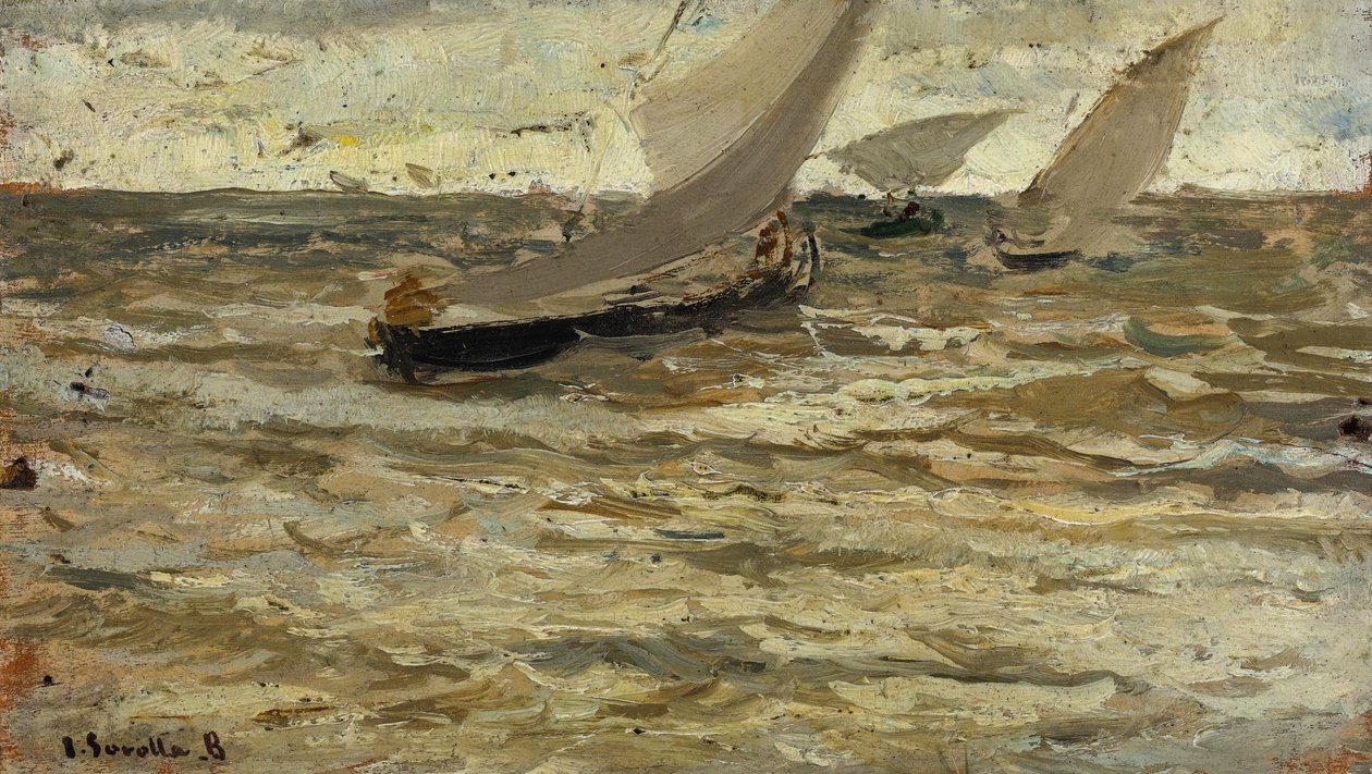 Saída dos barcos, Asturias de Joaquín Sorolla
