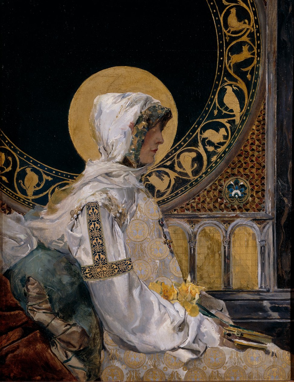 Santo em oração de Joaquín Sorolla