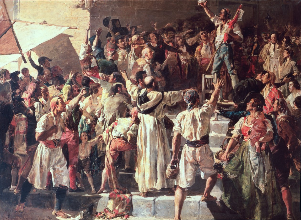 O Clamor do Pálter foi declarado em Napoleão, 1884 de Joaquín Sorolla