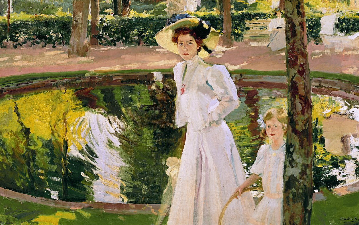 O jardim de 1913 de Joaquín Sorolla