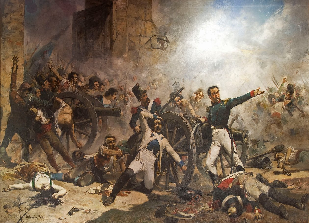 A morte de Pedro Velarde e Santillán de Joaquín Sorolla