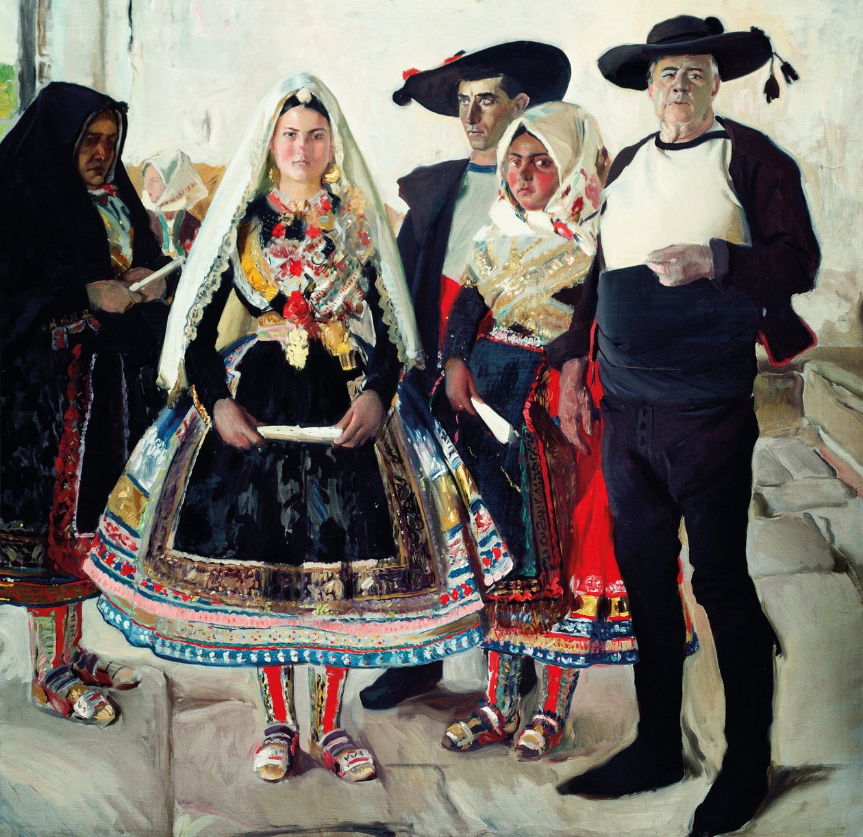 Lagarteranos típicos ou Lagarteran BrideShare de Joaquín Sorolla
