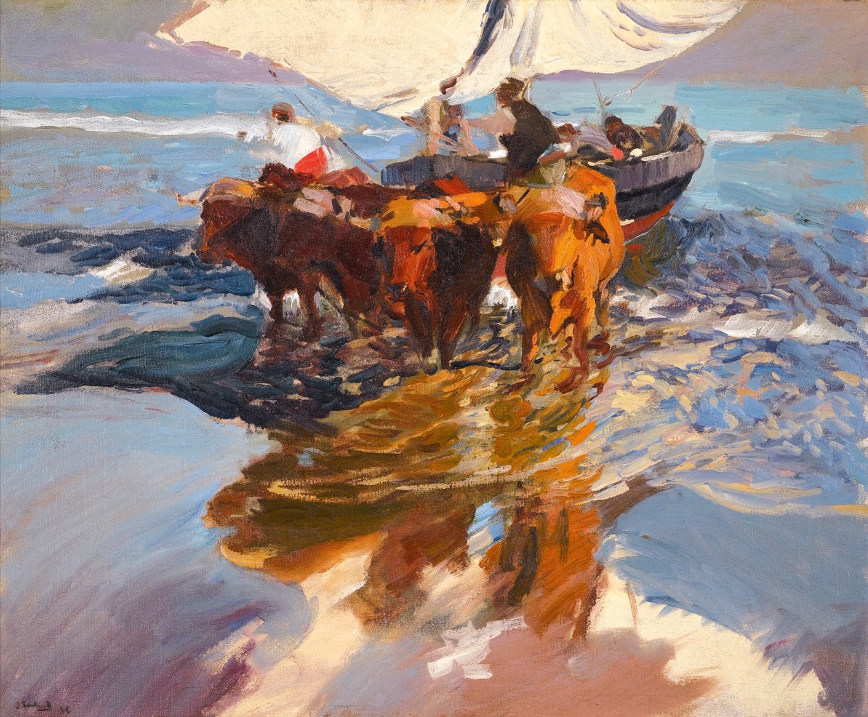 Retorno da Pesca, Praia de Valência de Joaquín Sorolla