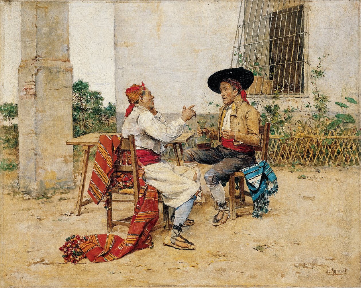 Dois habitantes de Valencia Huerta de Joaquin Agrasot y Juan