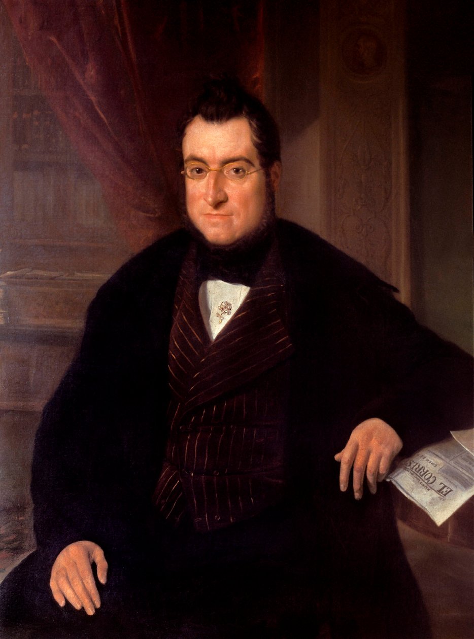 Retrato do escritor e economista Bonaventura Carles Aribau (1798-1862) de Joaquín Espalter y Rull