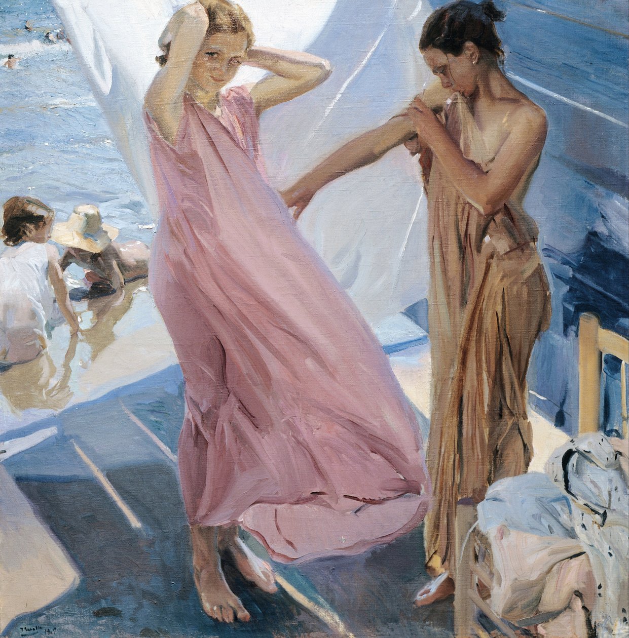 Depois do banho de Joaquín Sorolla