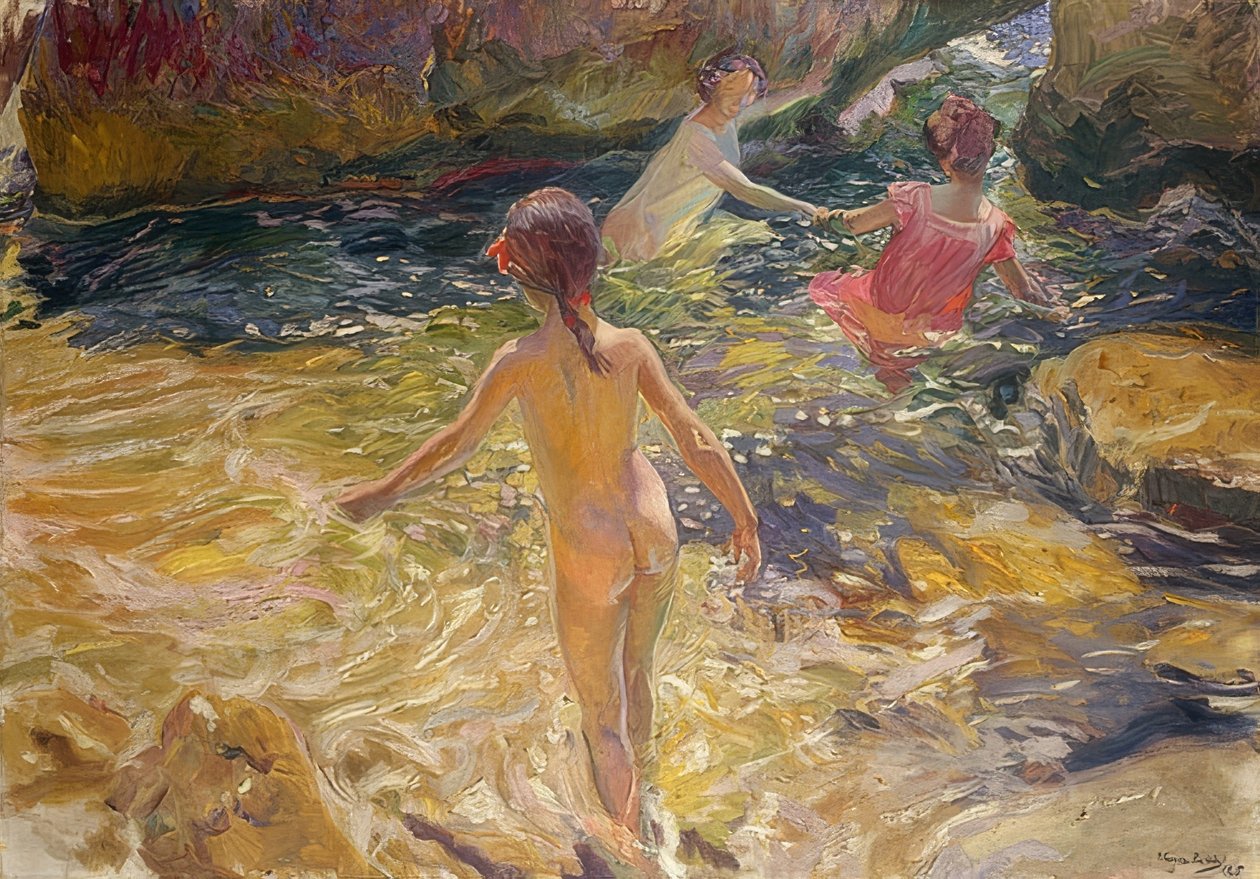 Banho, Jávea. 1905 de Joaquín Sorolla