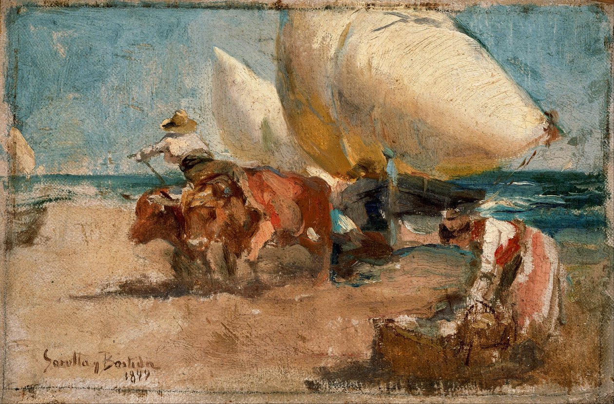 Cena de praia de Joaquín Sorolla